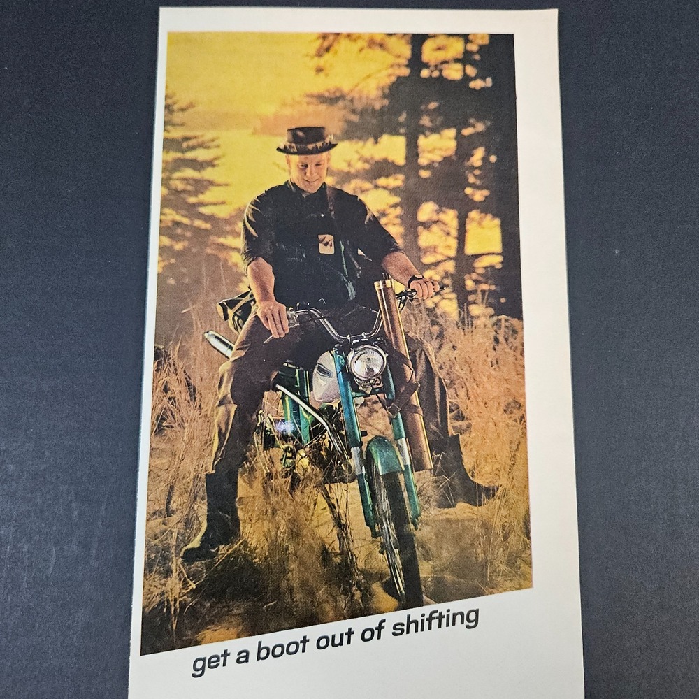 1967‎ Harley-Davidson M-65 Motorcycle Vintage Print Ad Milwaukee WI Outdoorsman